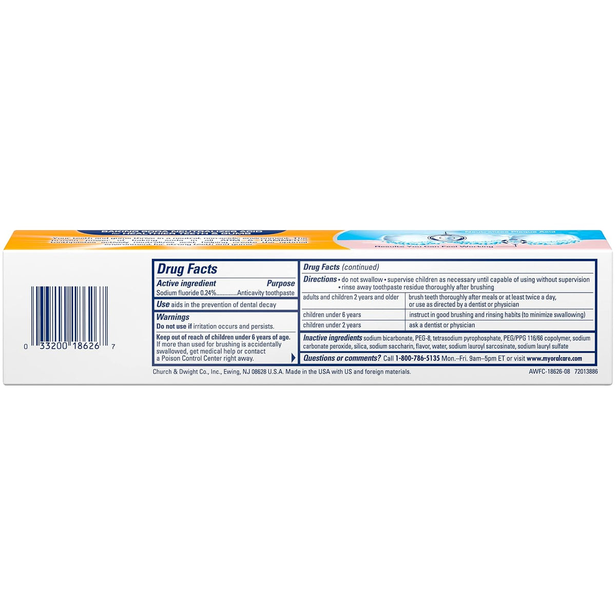 Arm & Hammer Advance White Extreme Whitening Toothpaste 6 oz, Pack of 3 - view 3