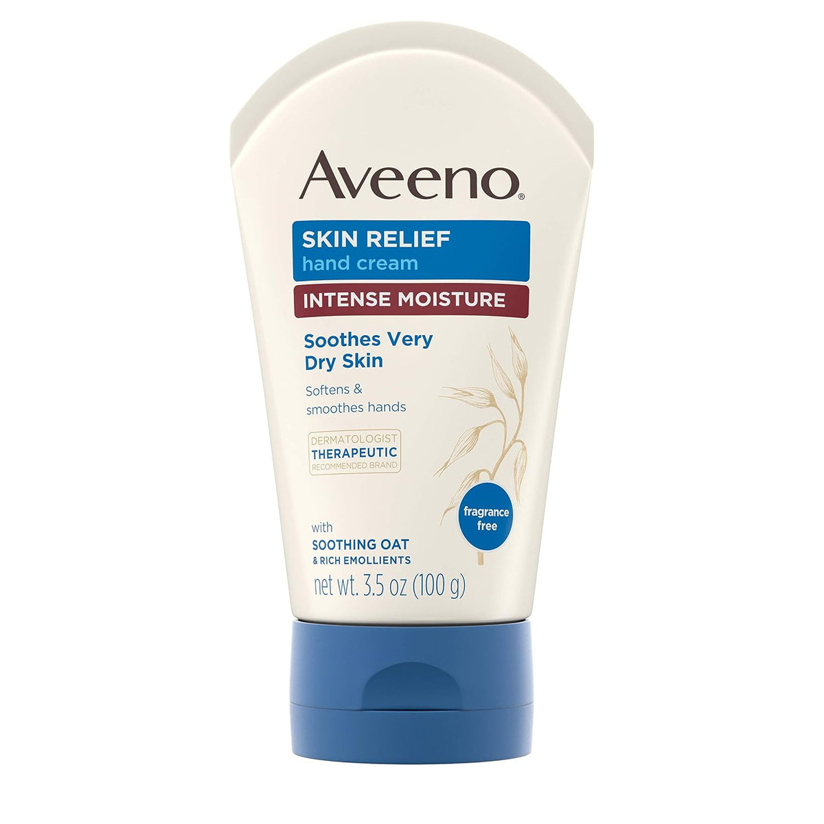 Aveeno Skin Relief Hand Cream, 3.5 oz Tubes, Pack of 3