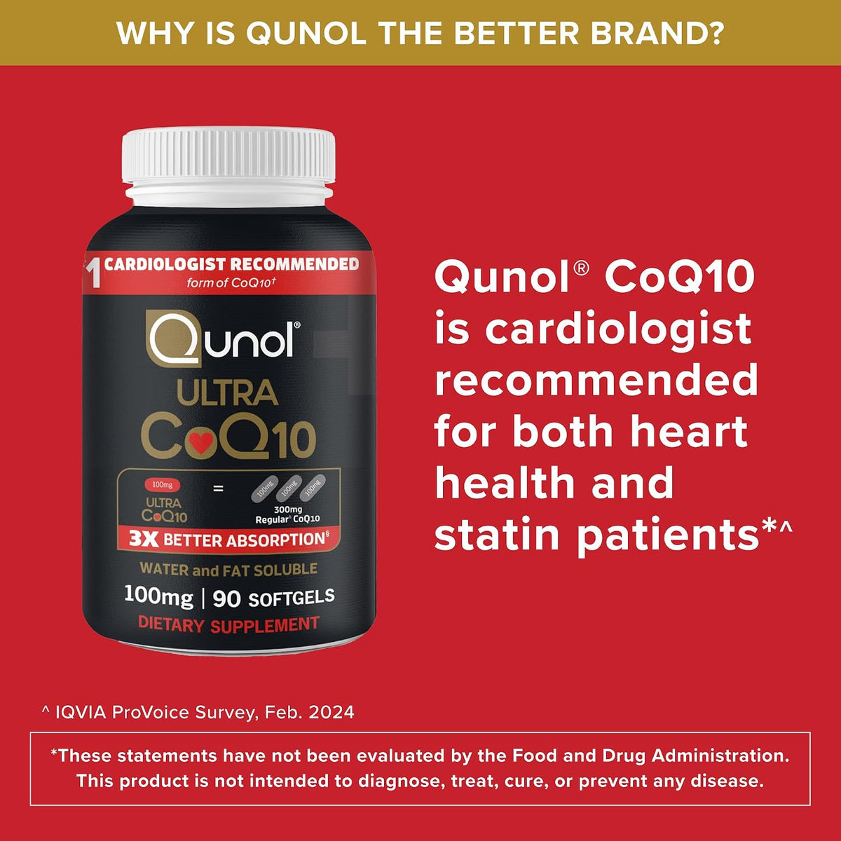 Qunol Ultra CoQ10 100 mg, 120 Softgels - view 5