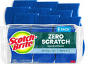 Scotch-Brite Zero Scratch Scrub Sponges, Pack of 9