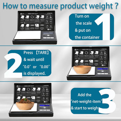 Weigh Gram Digital Pocket Scale 200g x 0.01g with Calibration Weight - view 6