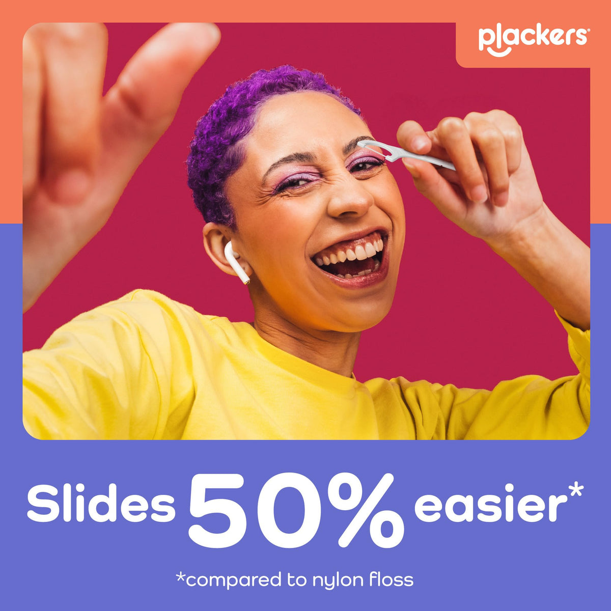 Plackers Gentle Line Floss Picks, Fresh Mint, 150 Count - view 4