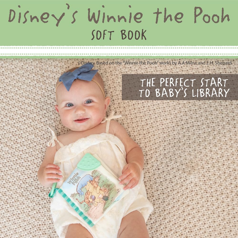 Kids Preferred Winnie The Pooh Soft Book with Clip, 5 Inches - view 2