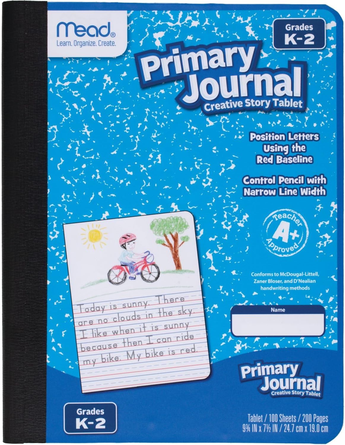 Mead Primary Journal Creative Story Tablet, 7.5 x 9.75 in, 100 Sheets