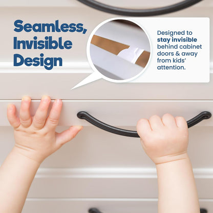 Benny Bradley's Invisible Baby Proofing Cabinet Latches, 10-Pack - view 5