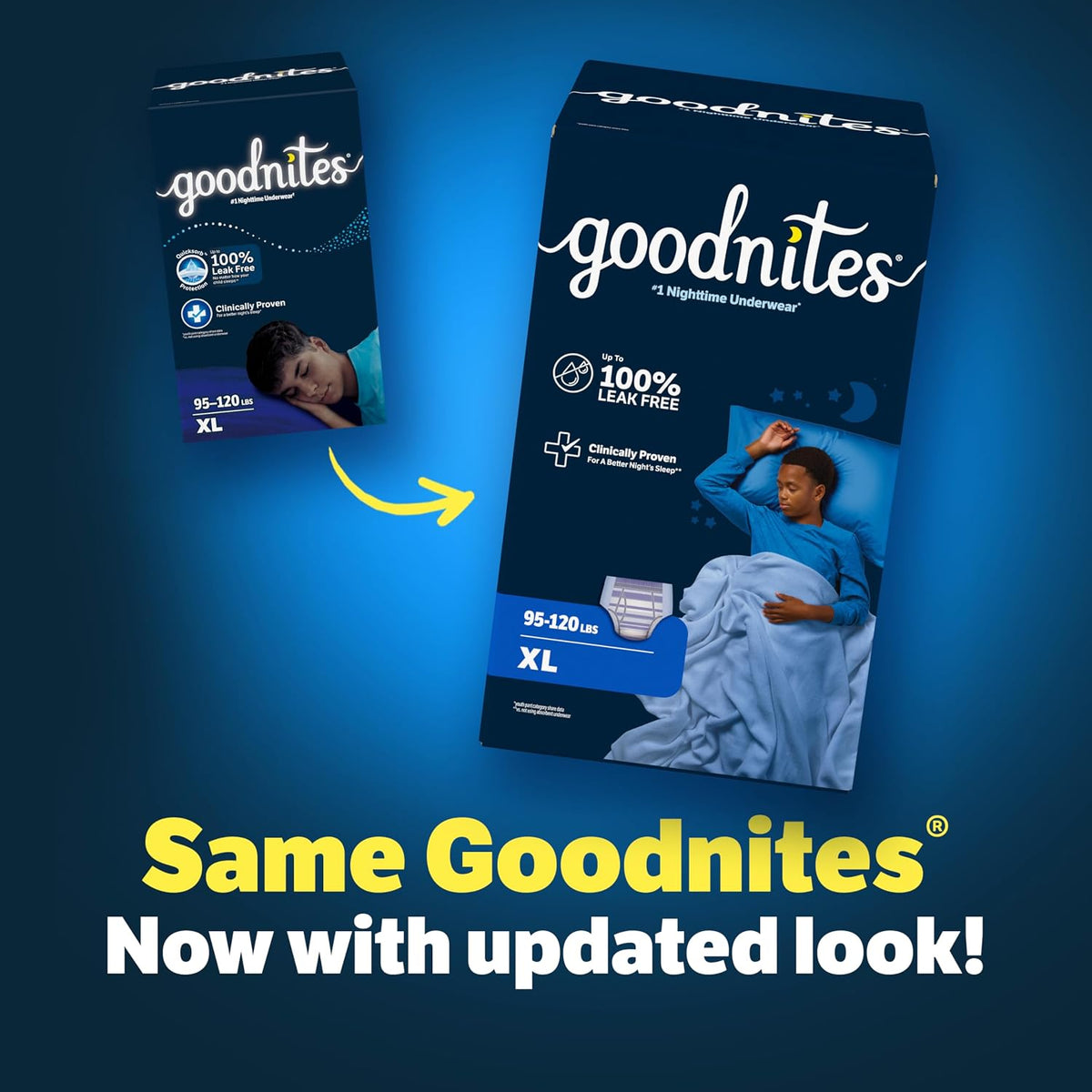 GoodNites Boys Night-Time Underwear, Size XL, 28 Count (2 Packs of 14) - view 3