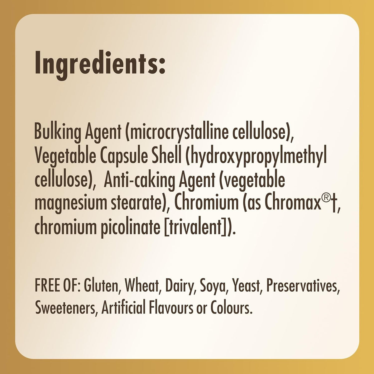 Solgar Chromium Picolinate 200 µg, 90 Vegetable Capsules - view 2