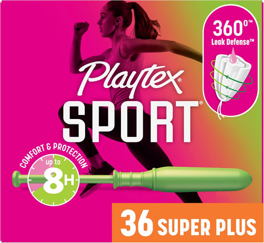 Playtex Sport Tampons, Super Plus, Fragrance Free, 36 Count