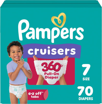 Pampers Cruisers 360 Pull-On Nappies Size 7, 70 Count