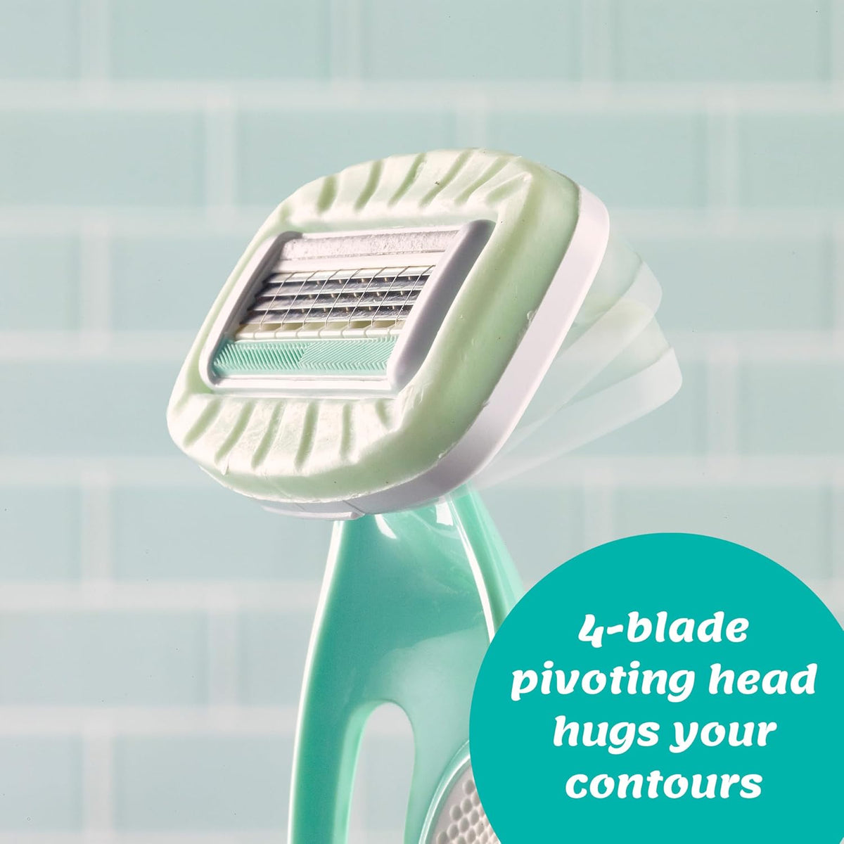 Schick Intuition Go 2-in-1 Mini 4-Blade Razor for Women, 1 Count - view 5