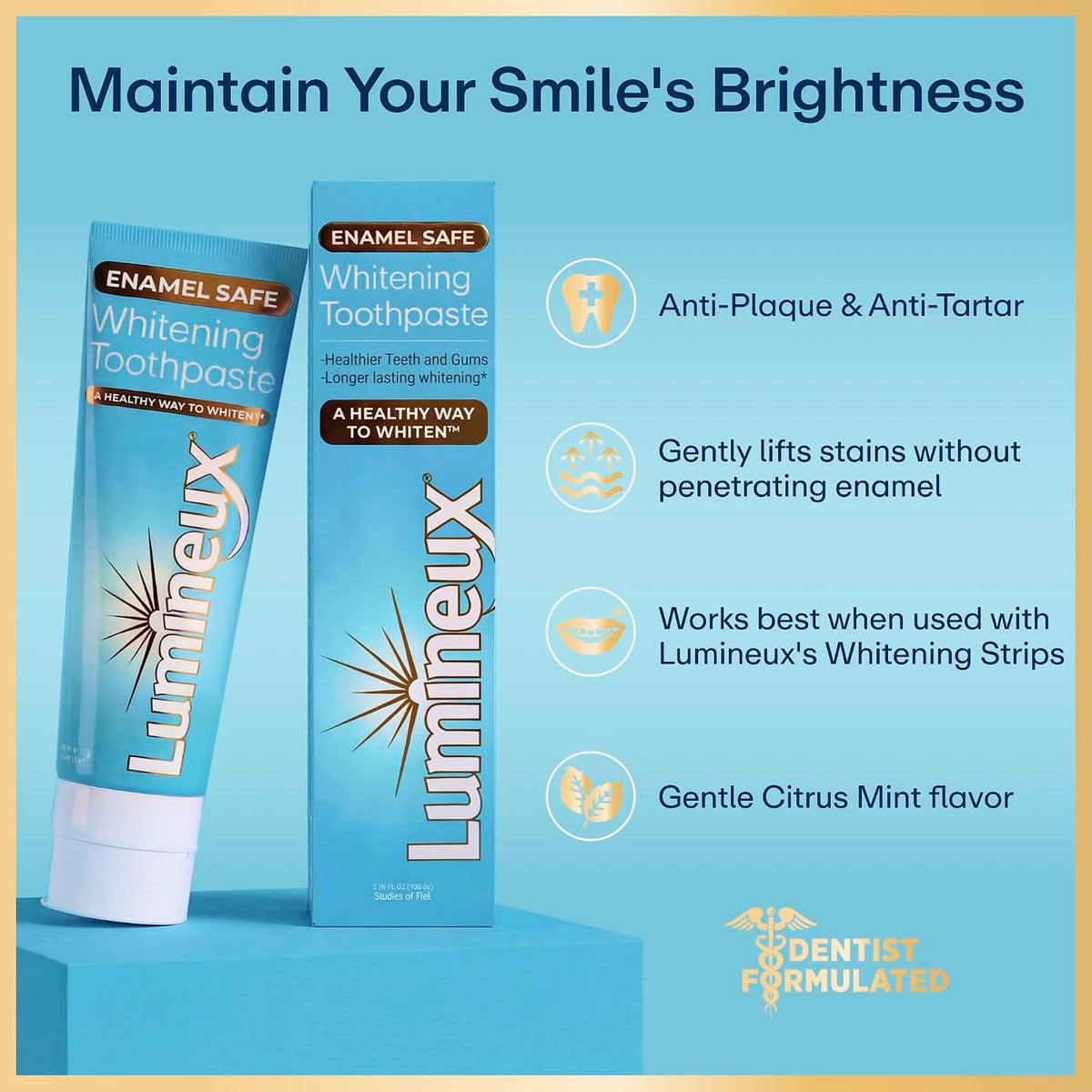 Lumineux Oral Essentials Whitening Toothpaste Fluoride Free, 106 g (3.8 oz) — alternate product view