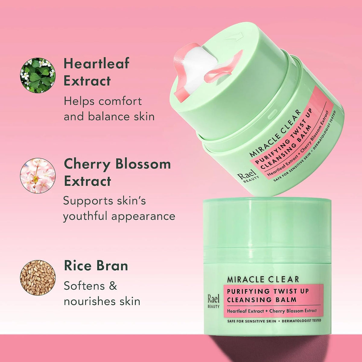 Rael Miracle Clear Twist-Up Cleansing Balm Makeup Remover, 50 ml - view 5