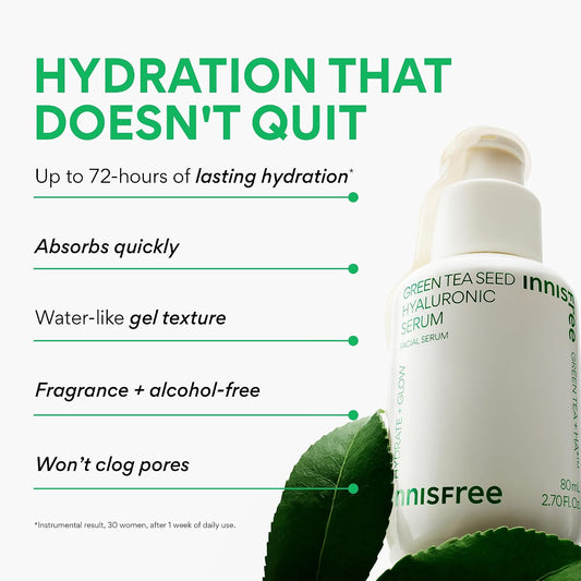 innisfree Green Tea Seed Hyaluronic Serum 80ml - view 2