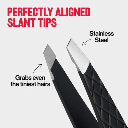 Revlon Expert Slant Tip Tweezer, Black - view 5