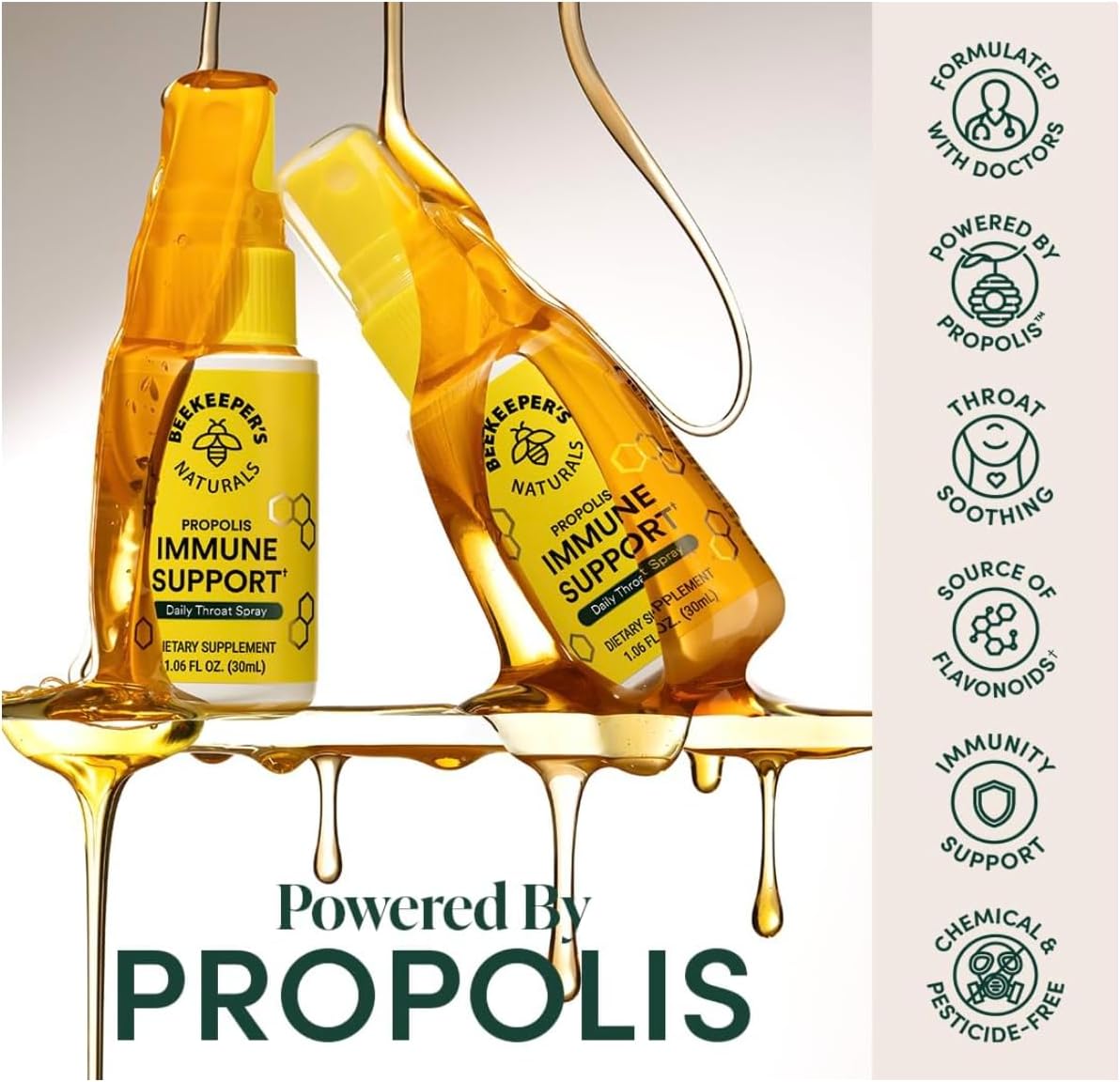 Beekeeper's Naturals Propolis Throat Spray, 1.06 oz - view 5