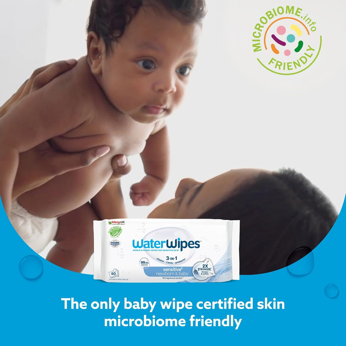 WaterWipes Sensitive+ Newborn & Baby Wipes, 180 Count (3 Packs) - view 4