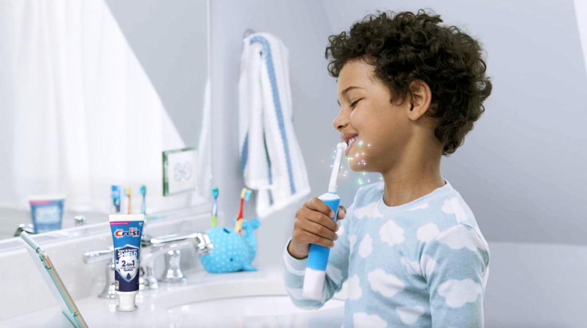 Crest Kids Sugar Bacteria Shield Toothpaste, Strawberry, 4.1 oz, Pack of 3 - view 4