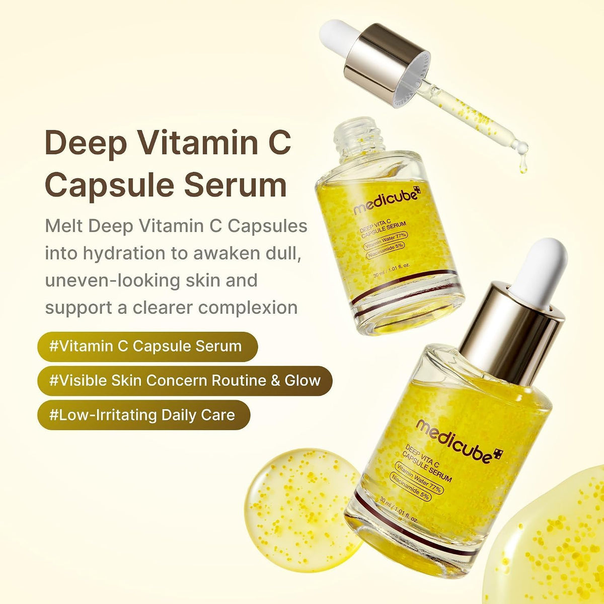 Medicube Deep Vitamin C Capsule Serum, 1.01 fl oz (30 ml) — alternate product view