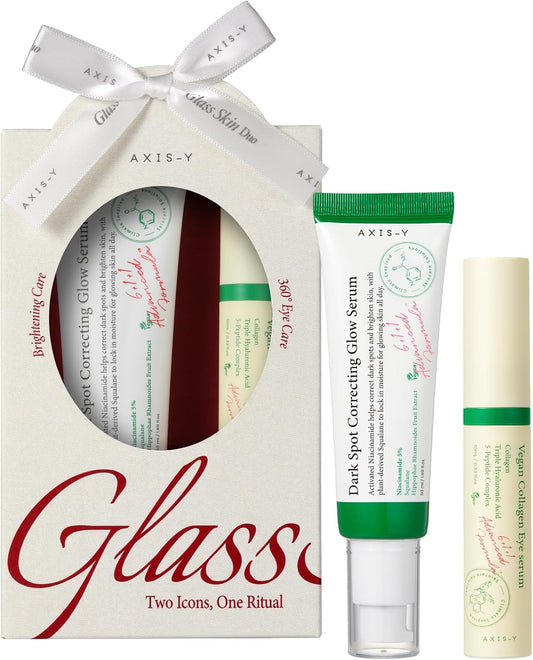 AXIS-Y Glass Skin Duo - Dark Spot Glow Serum and Collagen Eye Serum