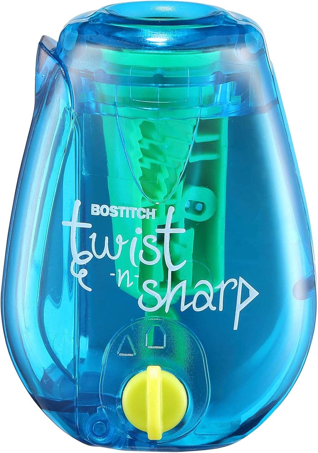 Bostitch Twist-n-Sharp Handheld Pencil Sharpener for Kids, Blue — product view