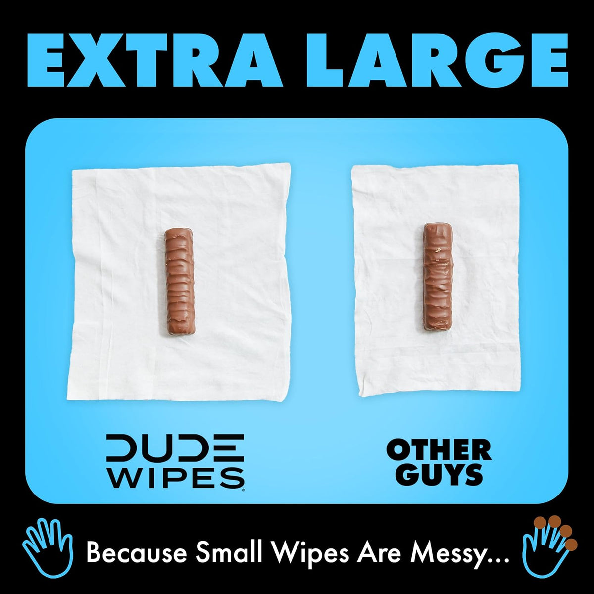 DUDE Wipes Unscented Flushable Wet Wipes, Sensitive Skin, 288 Count - view 5