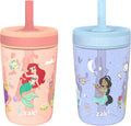 Zak Designs Disney Princess Kelso Toddler Cups, 450 ml (15 oz), Pack of 2