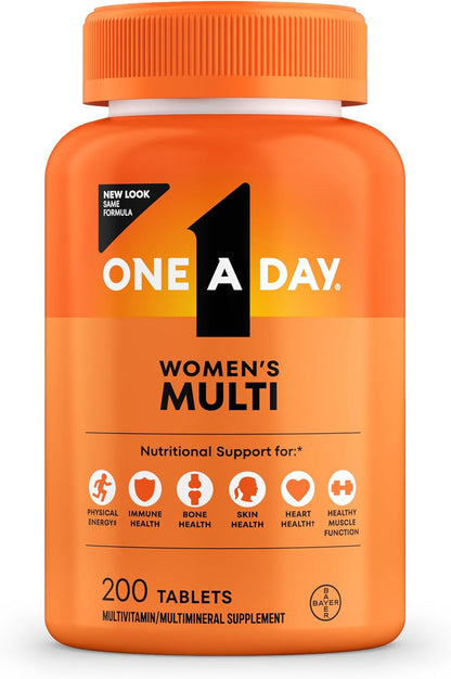 One A Day Women's Multivitamin with Biotin, Calcium, Iron and Zinc, 200 Count