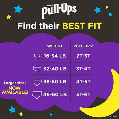 Pull-Ups Boys' Night-Time Potty Training Pants, 5T-6T, 80 Count - view 3