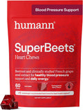 Humann SuperBeets Heart Chews, Pomegranate Berry Flavour, 60 Count
