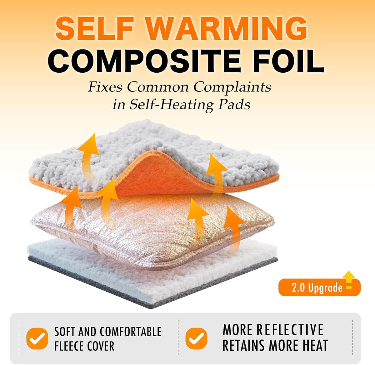 WanpeeGoo Self-Warming Cat Bed 2.0, Thermal Mat, 15 x 19 in - view 2
