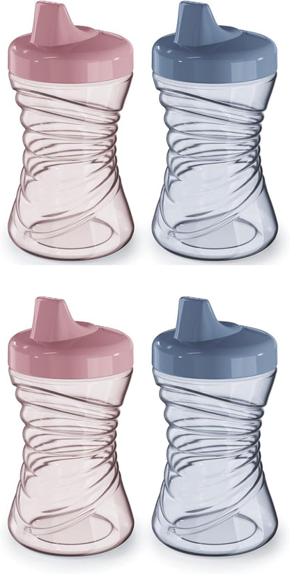 NUK First Choice Fun Grips Hard Spout Cup 2.0, 10 oz, 4-Pack