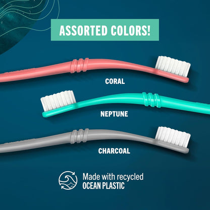 Preserve POPi Adult Toothbrush, Neptune Green, Soft - view 4