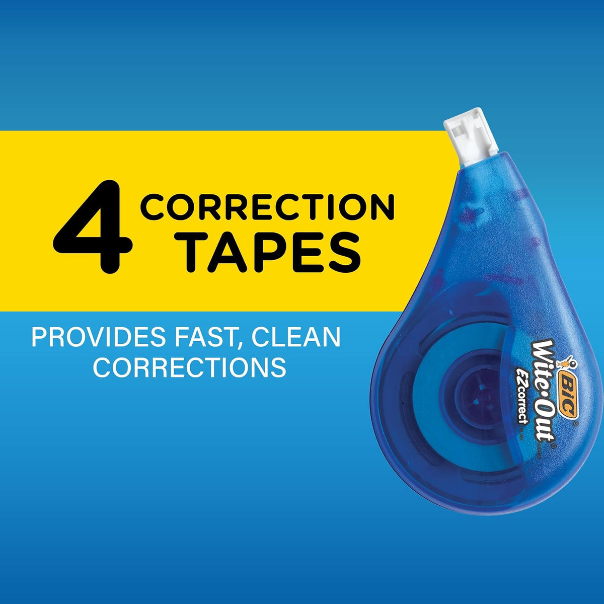 BIC Wite-Out EZ Correct Correction Tape, 4 Count - view 4