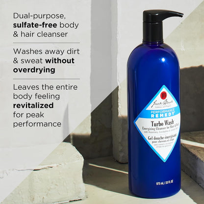 Jack Black Turbo Wash Energizing 2-in-1 Body Wash & Shampoo, 3 Fl Oz (90 ml) - view 6