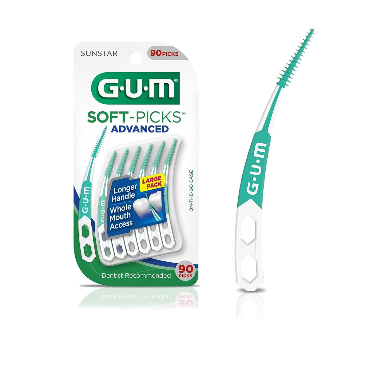 GUM Soft-Picks Advanced Interdental Picks, 90 Count — product view