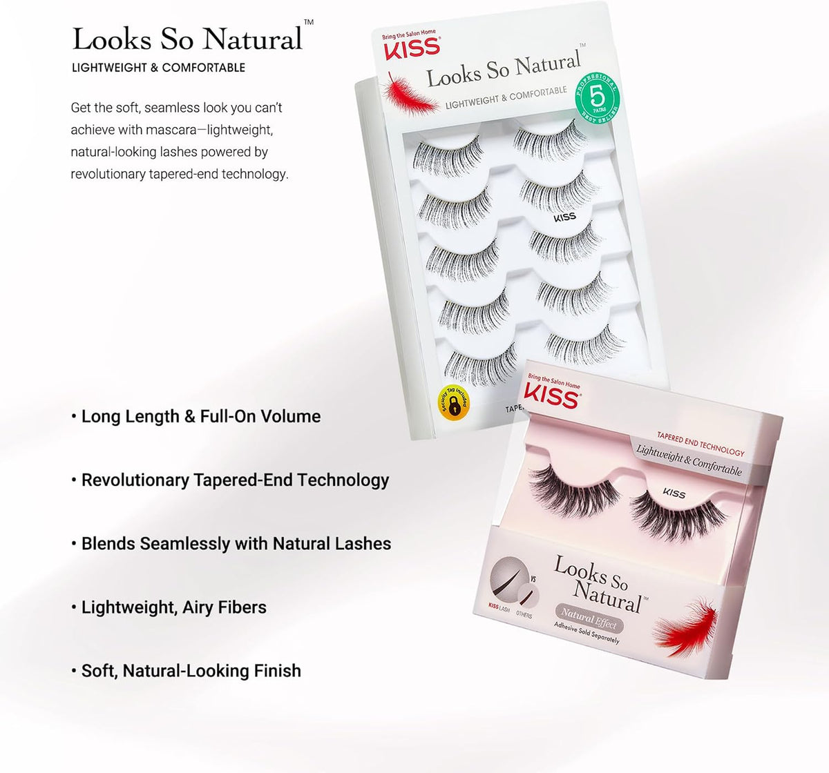 KISS Ever EZ Lashes No. 05 False Eyelashes, 5 Pairs - view 6