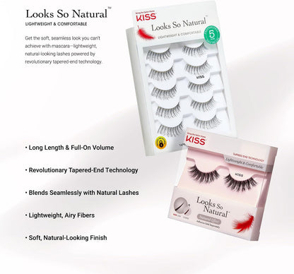 KISS Ever EZ Lashes No. 05 False Eyelashes, 5 Pairs - view 6