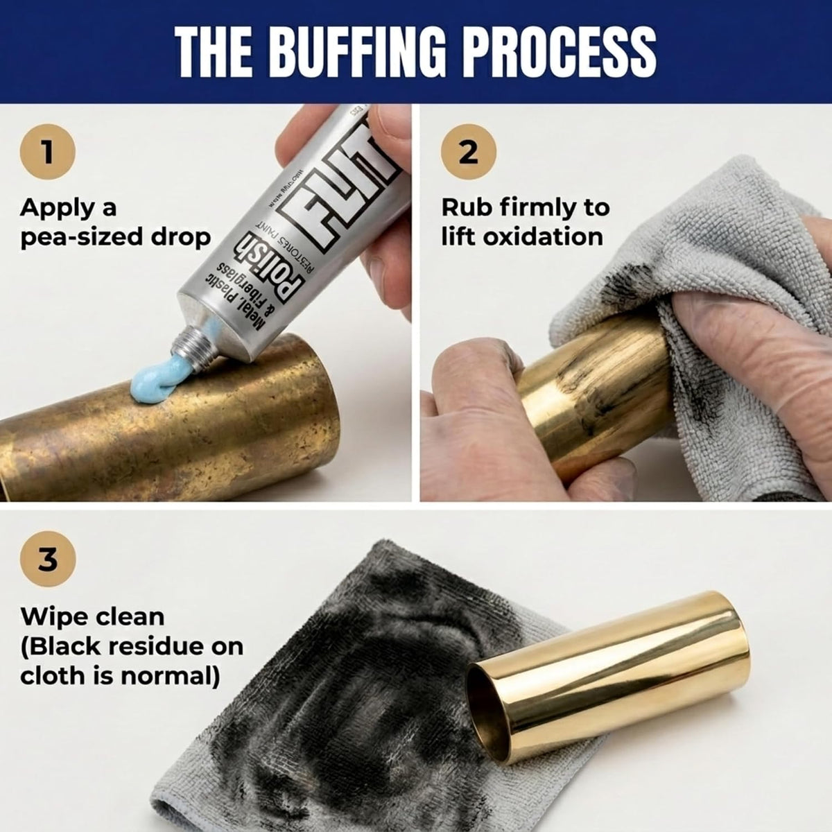 Flitz Metal Polish and Cleaner Paste 50 g (1.76 oz) - view 5