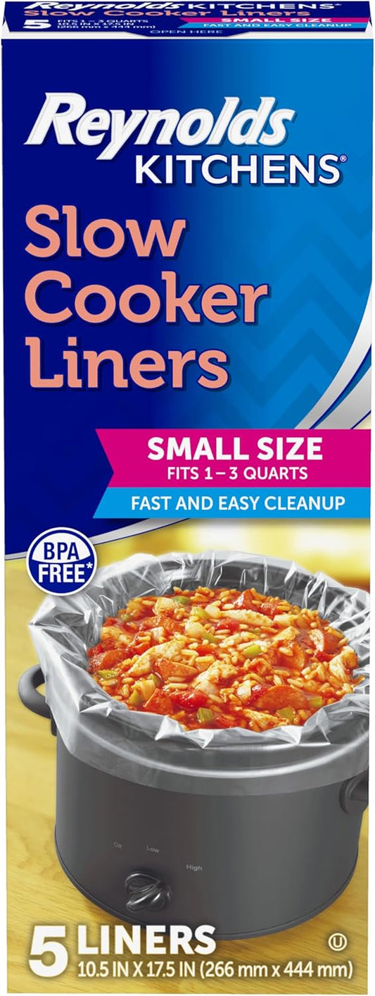 Reynolds Slow Cooker Liners, Small, Fits 1-3 Quarts, 5 Count