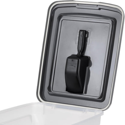 IRIS USA Airtight Pet Food Storage Container, 58 lb Capacity, Dark Grey - view 6