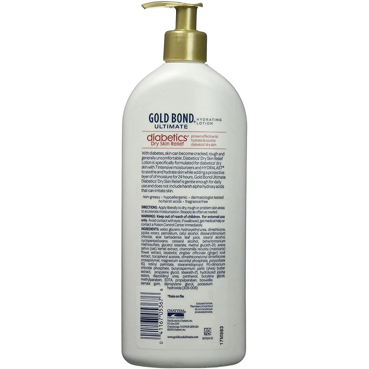 Gold Bond Ultimate Hydrating Lotion, Diabetics' Dry Skin Relief, 18 oz - view 2