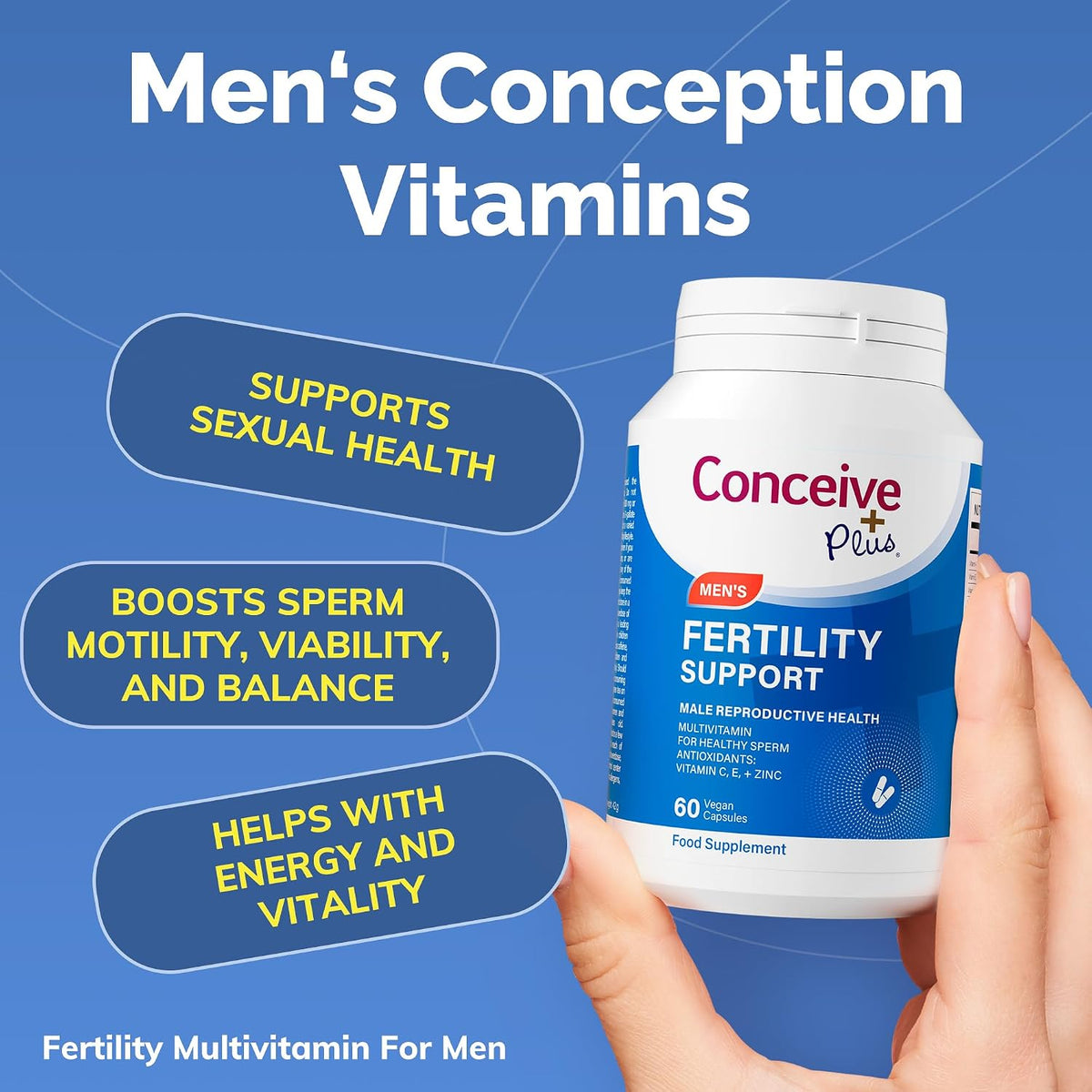 Conceive Plus Male Fertility Supplement 60 Capsules - view 3
