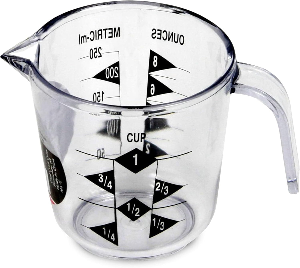 Chef Craft Select Plastic Measuring Cup, 1 Cup, Clear — product view