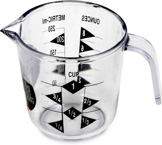 Chef Craft Select Plastic Measuring Cup, 1 Cup, Clear