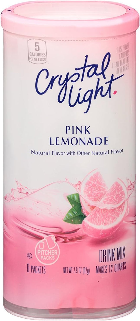 Crystal Light Natural Pink Lemonade Drink Mix 82g