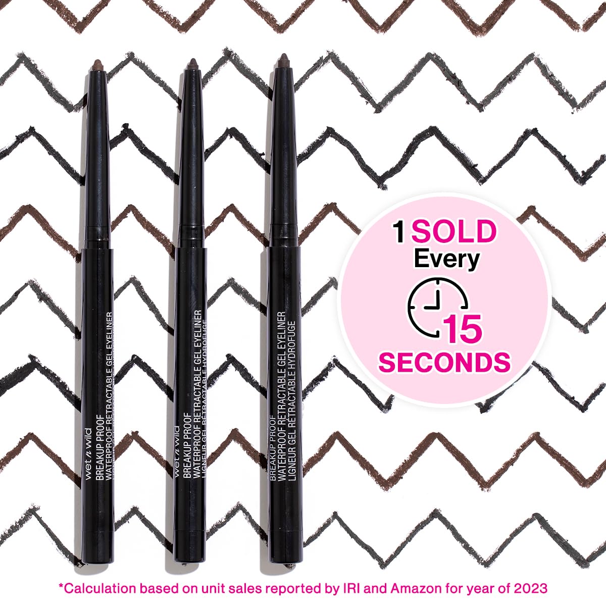 wet n wild Mega Last Breakup Proof Retractable Eyeliner, Waterproof, Black - view 2