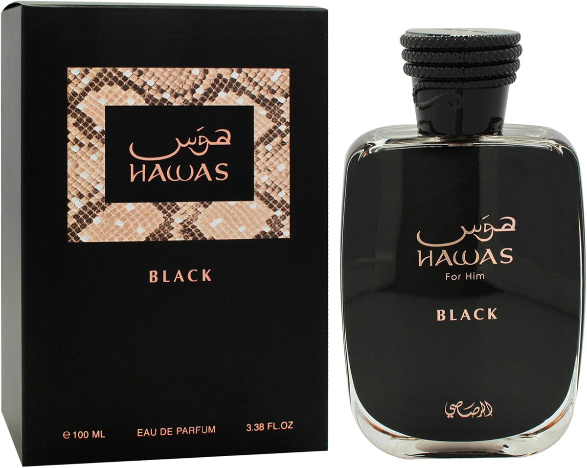 Rasasi Hawas Black Eau de Parfum Spray for Men, 3.38 oz - view 4