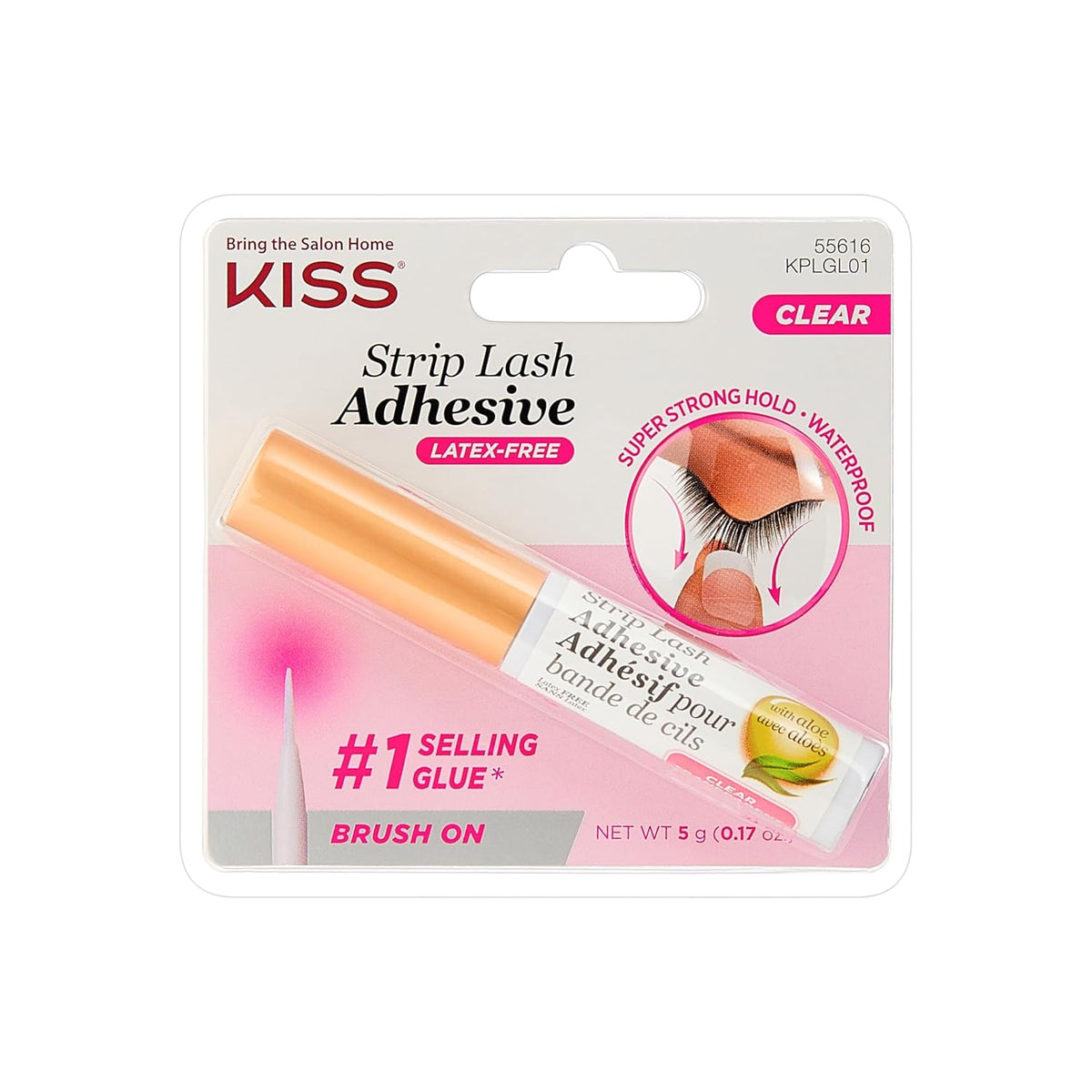 KISS Lash Adhesive Glue, 24hr Clear Strip Eyelash Adhesive