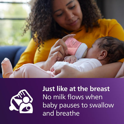 Philips Avent Natural Baby Bottles, Slow Flow, 4 oz (120 ml), Pack of 4 - view 4