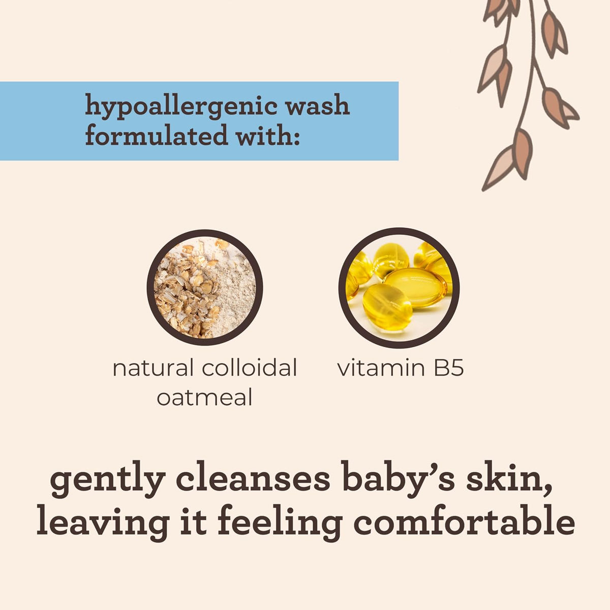 Aveeno Baby Cleansing Therapy Moisturizing Body Wash, 8 oz - view 5